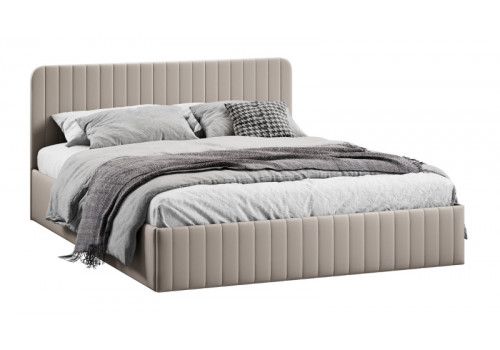 Кровать с ПМ «Шелли» Тип 1 (с подъемным механизмом) с заглушиной Велюр Confetti Smoke