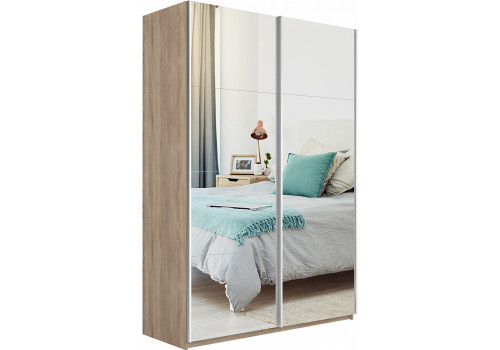 Шкаф-купе Прайм 2-х дверный (Зеркало) Сонома