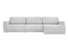 Женева 2SO2P / Диван - кровать угловой (еврокнижка)(велюр Bubble 2 светло-серый)